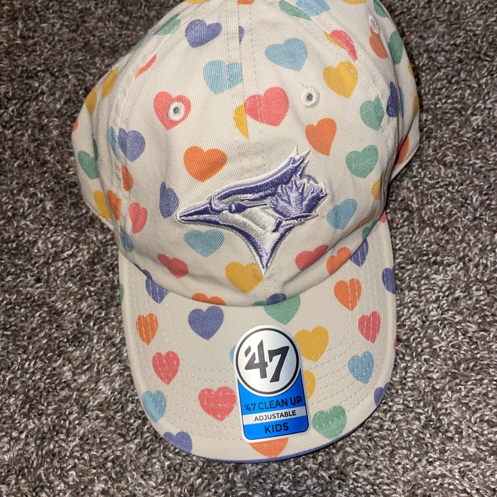 47 Kids Heart Pattern Cap - Multicolor